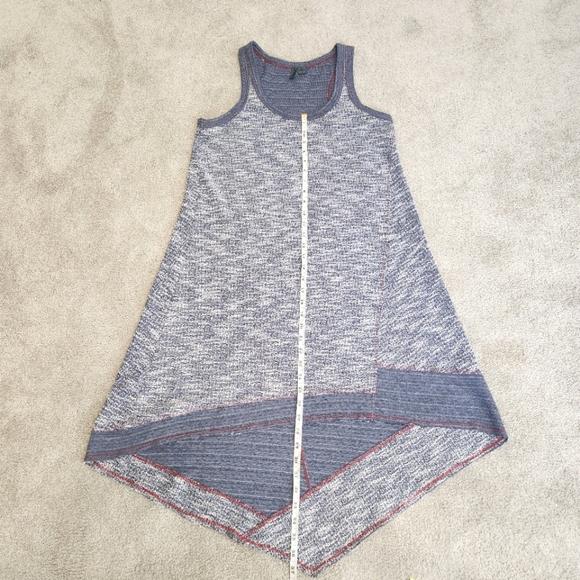 Anthropologie Left Of Center Knit Patch Tank Dress Asymmetrical Hem Size S - Picture 6 of 9